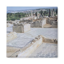 Roman ruins of the port of Emporion Refrigerator Magnets