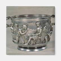 Roman silver-gilt drinking cup refrigerator magnet
