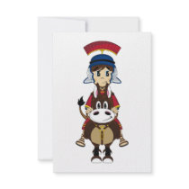 Roman Soldier RSVP Card Custom Announcement
