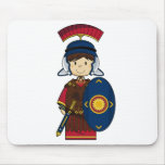 Roman Soldier with Shield Mousepad