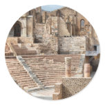 Roman Theatre Cartagena Spain Round Stickers