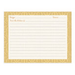 Roman Tiles Recipe Cards Post Card