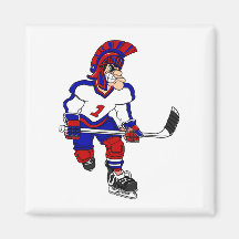 Roman Warior Hockey Player Fridge Magnet