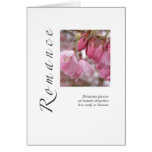 This card expresses the essence of when you feel there's a romantic connection and the words "I love you" have not yet been spoken. Romance Blossoms Greeting Cards
