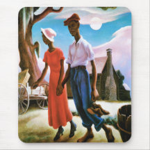 Romance by Thomas Hart Benton Mousepads
