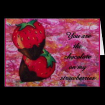 Romance in Berry Form Card cards
