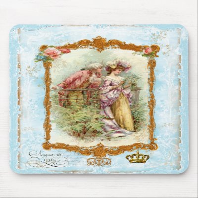 Romance in the Air  Marie Antoinette Mousepad