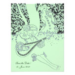 ROMANCE, SAVE THE DATE, black and green Invite