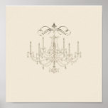 Romance with a Chandelier ~ Print Poster