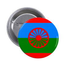 ROMANI FLAG PINBACK BUTTONS