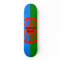 Romani flag, Romani's Rock! Skateboard Deck