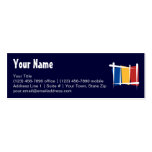 Romania Brush Flag Business Card Templates