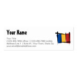 Romania Brush Flag Business Card Templates