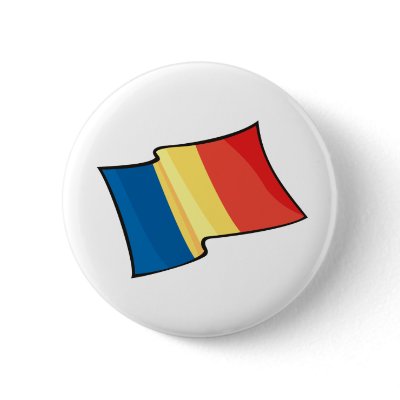 Romania Button by worldtees