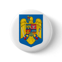 Romania coat of arms buttons