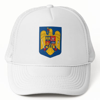 Romania Coat of Arms Hat by FlagTshirts