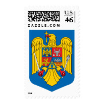 Romania coat of arms postage