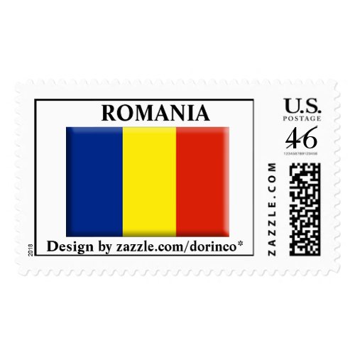 ROMANIA flag 1 Customized stamp