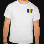 Romania Flag Map Basic T-Shirt
