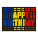 Romania Flag Birthday Card