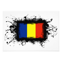 Romania Flag Personalized Invitations