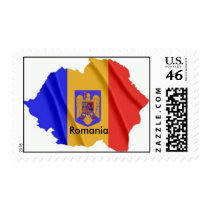 Romania - map postage by ccdursina Romania - map postage