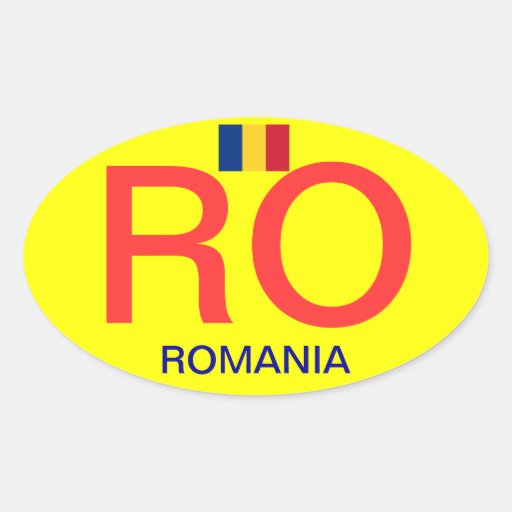Romania* Oval Bumper Sticker Zazzle