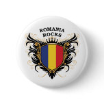 Romania Rocks Pinback Button