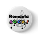 Romania Rocks Pinback Buttons