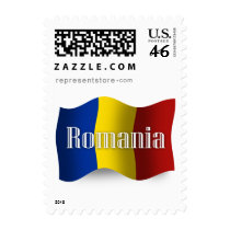 Romania Waving Flag Postage