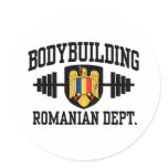 Romanian Bodybuilding Round Sticker