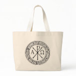 Romanian Christogram with Jesus Prayer Canvas Bag