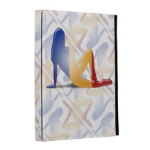 Romanian Girl Silhouette Flag iPad Folio Covers