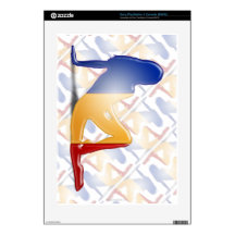 Romanian Girl Silhouette Flag PS3 Console Decals