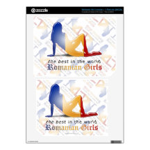 Romanian Girl Silhouette Flag Skin For The Wii
