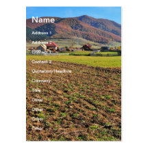 Romanian landscape business cards