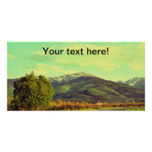 Romanian landscape personalized photo card