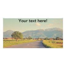 Romanian landscape photo card