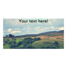 Romanian landscape photo greeting card