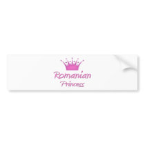 Romanian Princess bumper stickers by flagshirt Romanian Princess bumper stickers