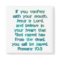 Romans 10:9 magnets