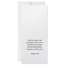 ROMANS 10:9 rack cards