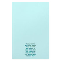 Romans 10:9 stationery