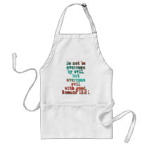 Romans 12:21 aprons