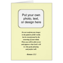 ROMANS 12:2 GREETING CARD