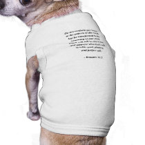 ROMANS 12:2 DOG TSHIRT