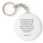 ROMANS 12:2 KEYCHAIN