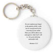 ROMANS 12:2 KEYCHAIN