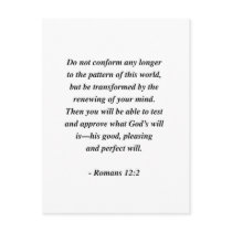 ROMANS 12:2 POST CARDS