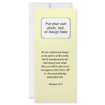 ROMANS 12:2 CUSTOM RACK CARD